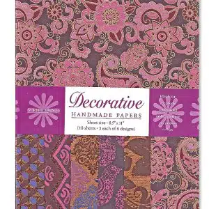 Decorative Paper Pack - Purple/Pink/Copper