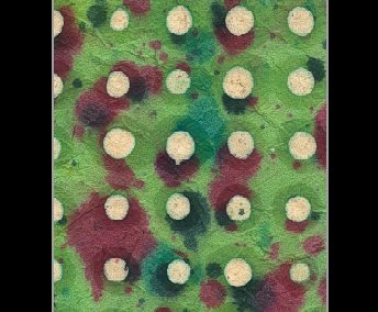 Paper Fusion-Batik Lotsa Dots-Citrus Green