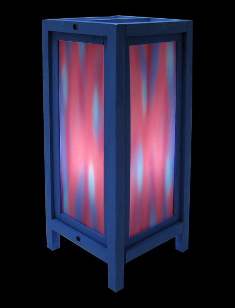 Paper Fusion Lamp Lava Pink Vellum