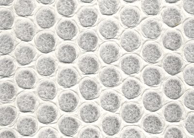 Embossed Honeycomb Circles-Natural White