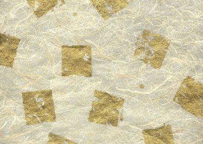 Abaca-Metallic Abstract-Gold/Natural