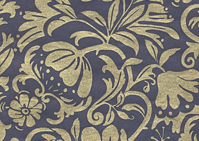 Moon Flowers-Gold/Midnight Blue<BR>12″x12″ Pack of 25