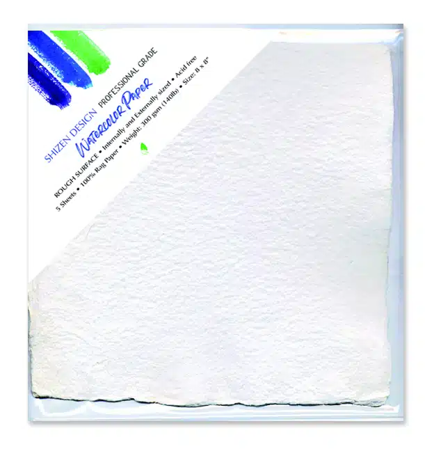 White Watercolor Paper – 8″x8″ Pack of 5